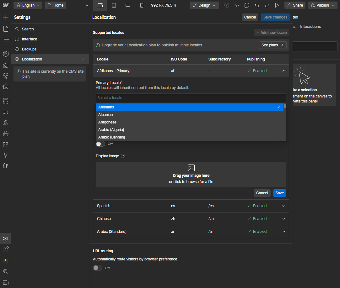 Localization language assist