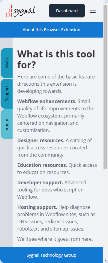 Sidebar Panel expanded view